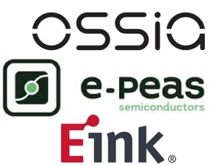 Ossia + e-peas & Eink Logos